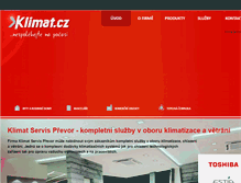 Tablet Screenshot of klimat.cz